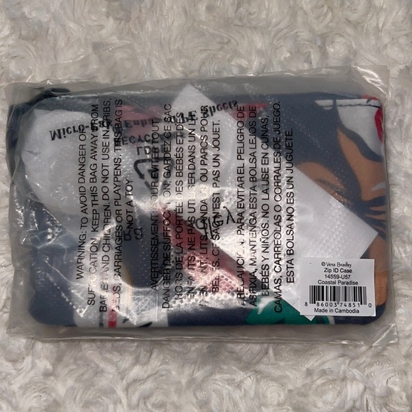 Vera Bradley Zip ID Case Coastal Paradise - Picture 4 of 4